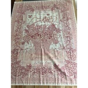 Wamsutta Cotton Fabric Panel French County Petit Jardin Pink Floral - Flaw